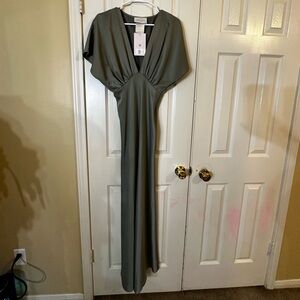 BHLDN Olive Maxi Dress